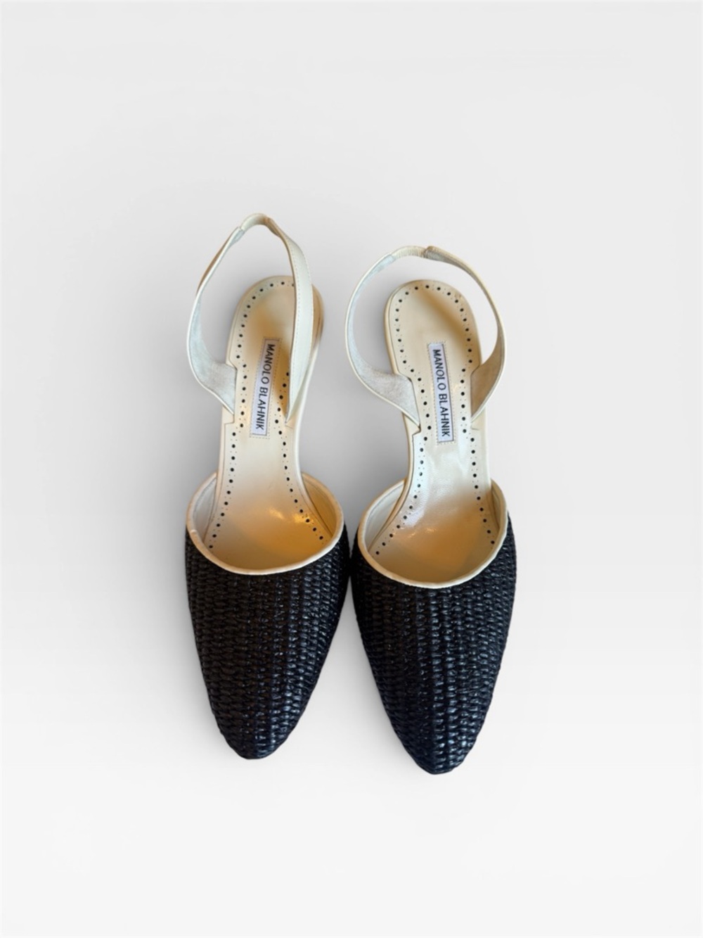 💃NEW!! MANOLO BLAHNIK Casam 70 Slingback Pumps US 11 - Picture 4 of 6